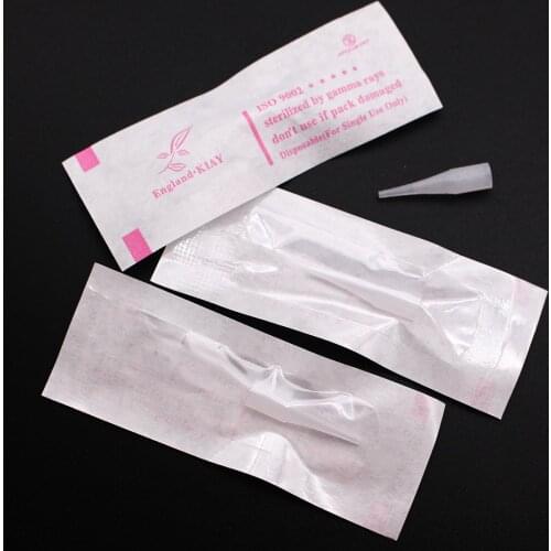 50Pcs/Lot Permanent Makeup Individual Package GiantSun Tattoo Needle Tips 3R Plastic Giant Sun Needle Caps