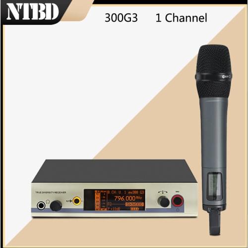 NTBD Wedding Stage Performance Home KTV Hip Hop Rap EW300G3 Professional Wireless Microphone True Diversity Lavalier/Headset