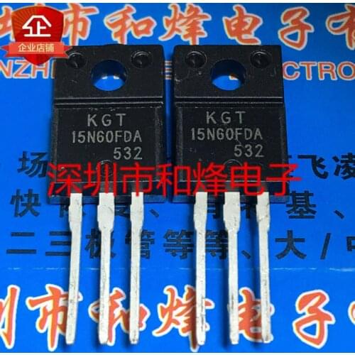 Original 5pcs/ KGT15N60FDA TO-220F IGBT 600V 15A