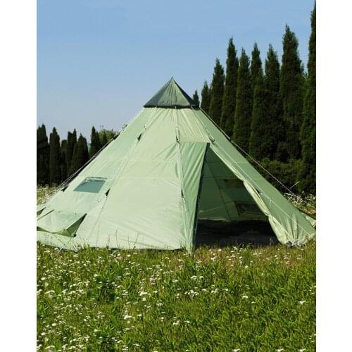 Ultralarge 10-12 Person Group Outing Family Party Tour Windproof Camping Outdoor Large Gazebo Beach Tower Tent Tienda De Campaña