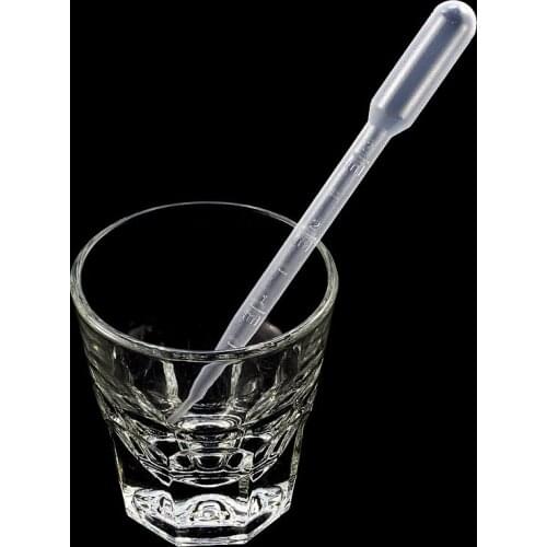 100PCS 3ML Disposable Plastic Eye Dropper Transfer Graduated Pipettes Office Lab Experiment Supplies