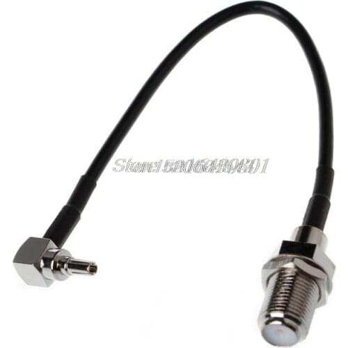 RF Pigtail Cable F to CRC9 connector F female to CRC9 right angle crimp RG316 Pigtail cable 15cm New R16 Whosale&DropShip