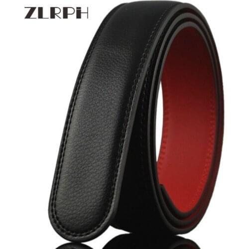 ZLRPH New Designer Mens Belts Fashion Genuine Leather Cowskin Belt for Men High Quality Automatic Buckle Male Waist Strap 3.5cm
