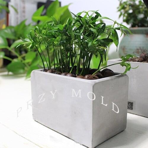 Silicone Mold Concrete Multi-meat Plant Square Cement Combination Flower Pots Home Furnishings Creative Handemade Molds Moulds