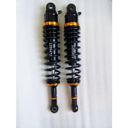 2pcs Universal 360mm Motorcycle 7mm spring nitrogen Rear Shock Absorber Suspension for honda yamaha suzuki Black & gold