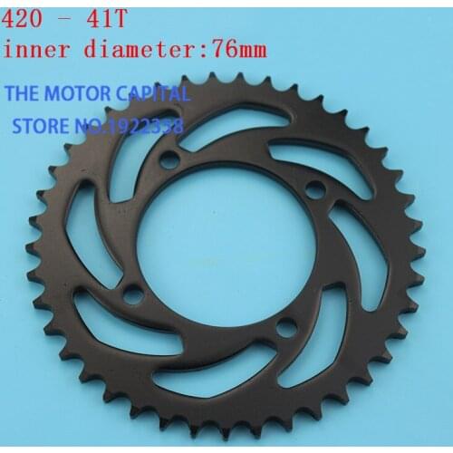 76mm 420 428 - 41T rear chain sprocket Gear wheel plate fit Pit Dirt Bike ATV Quad Motorcycle