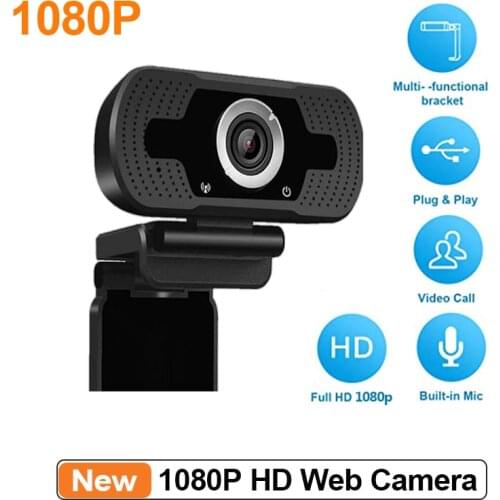 1080P Web Camera USB Live Webcam Built-in Microphone Video for PC Laptop for Streaming Recording Web Camera