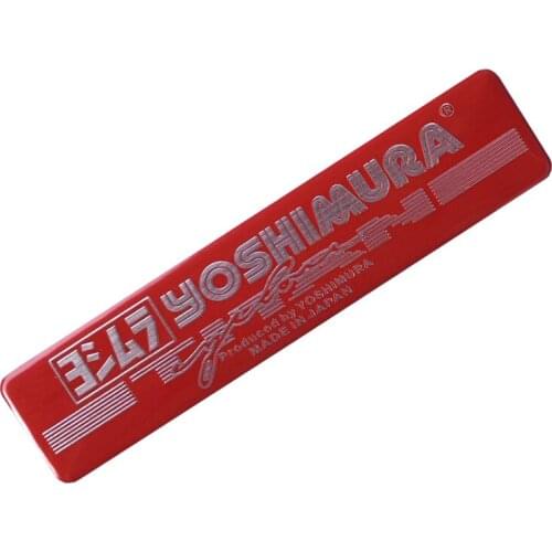 2pcs Aluminium Motorcycle Exhaust Pipes Decal Sticker Cool Personality For Yoshimura Stickers