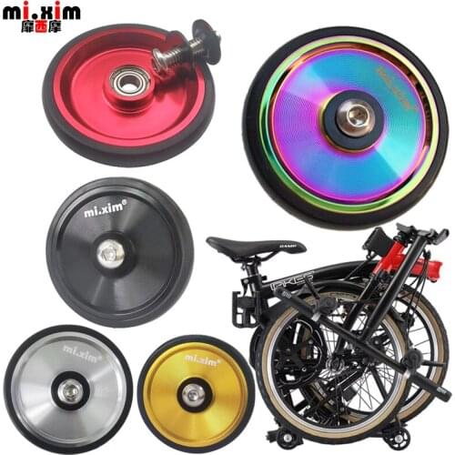 2pcs/lot Lightweight Alloy Solid Easy Wheel Mount Bolt Easywheel For Brompton Folding Bike Parts for brompton BXM Bike