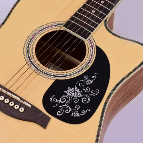 2Pcs Self-adhesive Guitar Pickguard Anti-scratch Guitar Pickguard for 40/41 Inch Acoustic Guitar