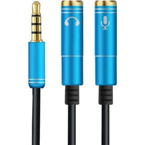 3.5mm Audio Splitter Cable Extension 3.5mm Male to 2 Female Jack 3.5mm Mic Y Splitter Aux for Phone PC MP3 Headphone Splitter