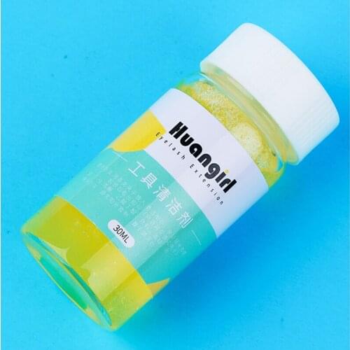 30ml Bottle Professional Eyelash Glue Remover Liquid Eyelash Tweezers Cleaning Sponge Eyelashes Extension Cleaner Makeup