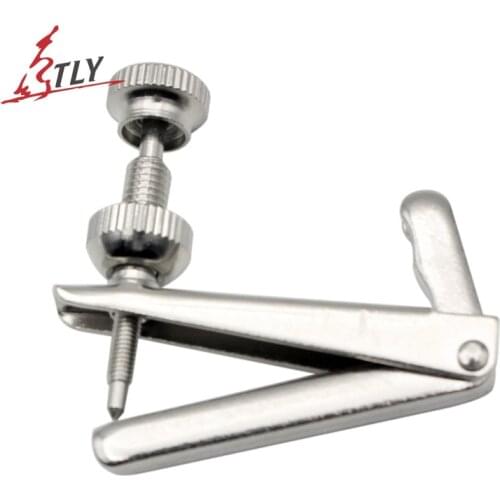 4pcs/set Cello Silver Fine Tuner Copper Nickel Alloy Cello String Hook 4/4 Size Cello Accessories