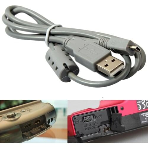 5 x USB 8 Pin Data SYNC Cable Cord for Nikon for Sony Camera Cybershot 1M