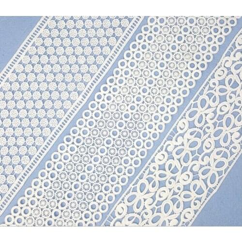 5Yards New Arrival White Tulle Lace Ribbon Applique Trim Venise Sewing On Craft Free Shipping