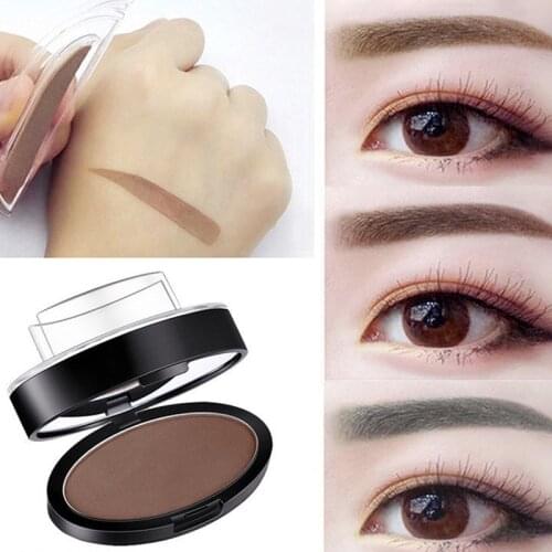 9Optional Stamp Quick Makeup Brow Eyebrow Powder Stamp Waterproof Powder Palette for Perfect Eyebrows Eye Brow Tint Makeup Tool