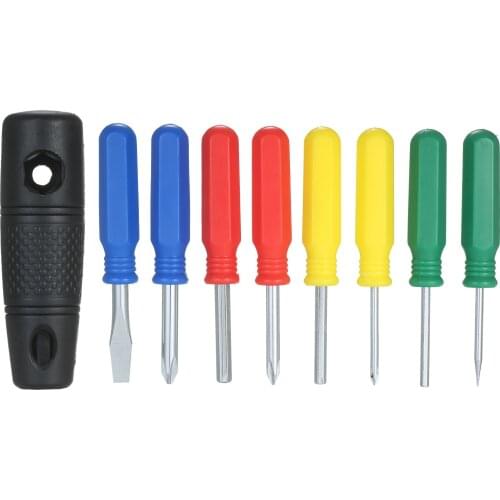 9-In-1 Precision Magnetic Screwdriver Set Phillips Slotted Multifunction Wrench Handle Electronic Device Maintenance Repair Tool
