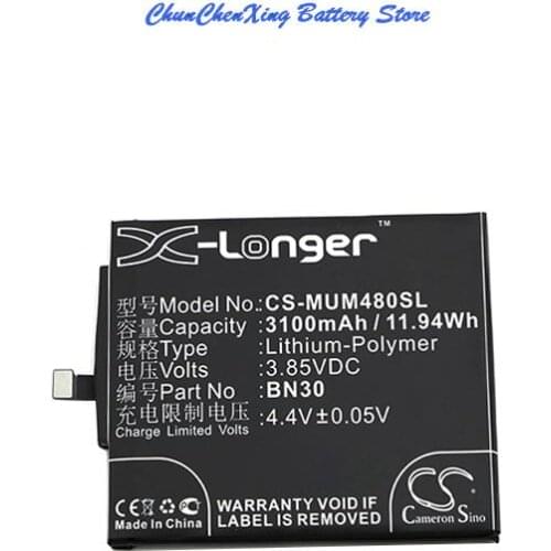 Cameron Sino 3100mAh BN30 Battery for XiaoMi Mi 4A, Redmi 4A