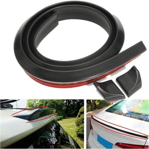Carbon fiber Rubber Car Auto Rear Spoiler Exterior Rear Spoiler Kit Car Styling Auto Accessories Universal Rear Spoiler 1.5M