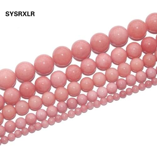 Wholesale Red Beads Natural White Stone Beads For Jewelry Making Dye Amazonite Color Diy Bracelet Necklace 4 6 8 10 12 MM
