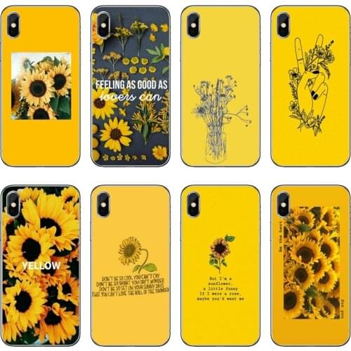 Aesthetic Yellow Sunflower For Xiaomi Redmi Note 6 5 5A 4 3 pro S2 5 plus 6A 4A 4x Pocophone F1 cover case