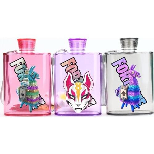 380ml Fortnite game surrounding student office cold water bottle outdoor plastic heat-resistant sports creative water cup kids