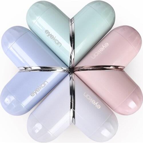 Temperament Noble Lipstick Contact Lens Case Women Unisex Contact Lenses Box Eyes Contact Lens Container Lovely Travel Kit Box