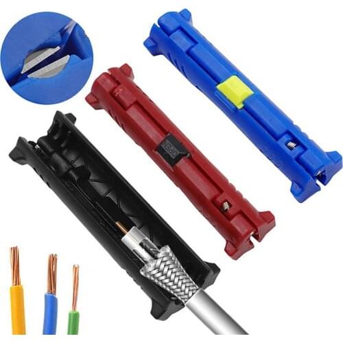 Wire Stripper Simple Structure Easy Operation Manual Multifunctional Hand-held Cable Stripping Tool for Network