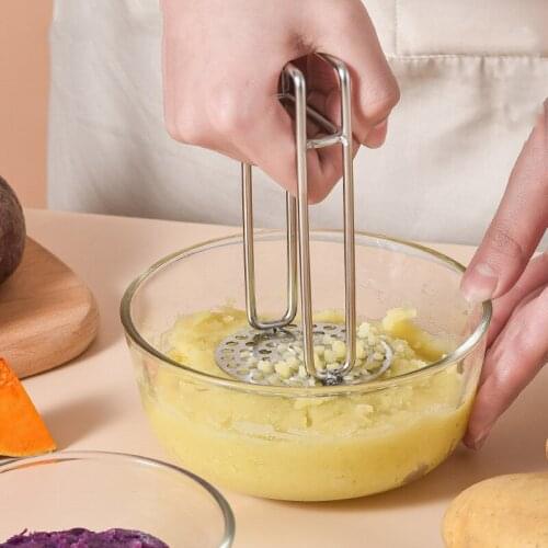 304 Stainless Steel Potato Masher Household Masher Complementary Food Masher Kitchen Tools Accessories