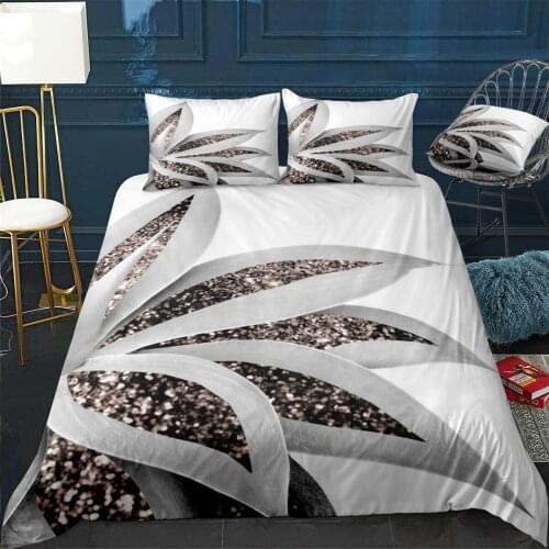 Agave Finesse Glitter 1 Quilt Cover Pillowcase 3Piece Comforter Bedding Set With Pillow Case Single Double Duvet Cover