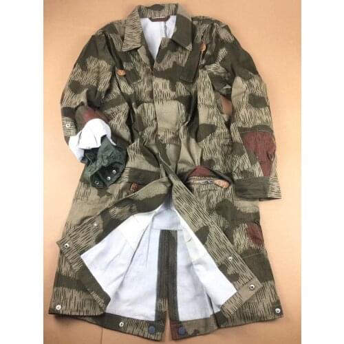 WWII GERMAN PARATROOPER FALLSCHIRMJAEGER TAN&WATER CAMOUFLAGE SMOCK IN SIZES WW2 Military Uniform War Reenactments