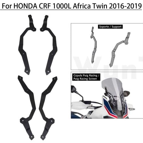 For HONDA CRF 1000L Africa Twin 2016-2019 crf 1000l Windshield Bracket screen lifter Bracket Windshield Bracket adjuster