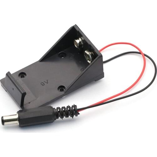 2018 Hot New 9V Battery Holder Box Case Wire with Plug 5.5*2.1mm for Arduino AU