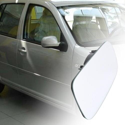 50% Hot Sales!! Wide Angle Wing Mirror Right Driver Side Robust Glass Car Door Right Outside Mirror Glass for VW Golf MK4 1996-2