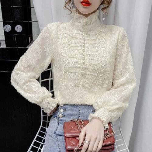 LIDOU Openwork Blouses