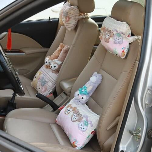 Duffy and His Friends ShellieMay Stella Lou Stuffed Plush Toys Plush Seat Belt Cover Headrest Lumbar Pillow Loita Plush Dolls