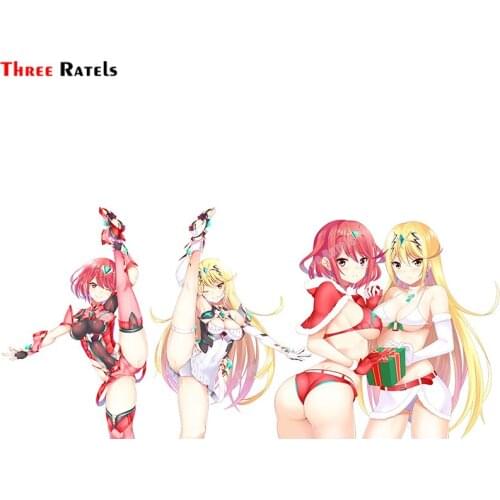 Three Ratels B532 Pyra And Mythra Xenoblade Chronicles Cute Girl Stickers For Aidi A8 Decor Anti Scratch Film Waterproof Proper