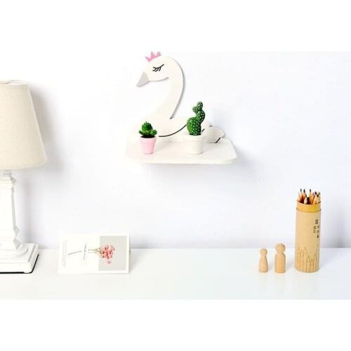 3styles swan car Storage Rack Hanging Board Christmas Nordic Wall hanger Child room decoration Kids photography Home craft DIY