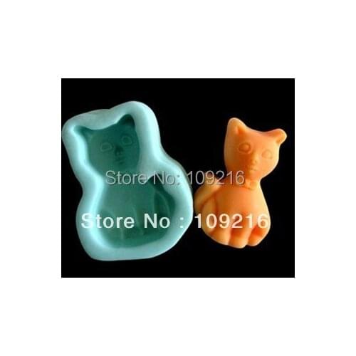 Wholesale!!!1pcs Little Kat (R0119) Silicone Handmade Soap Mold Crafts DIY Mold