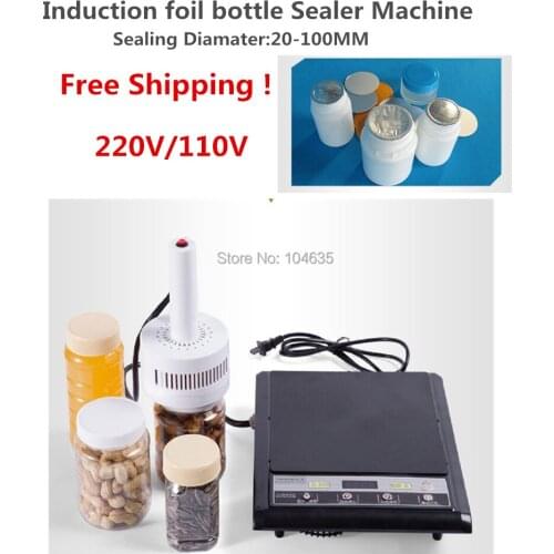 Free shipping 220V Portable induction sealing machine aluminum foil capper Honey Packaging Equipment , bottle sealing machine