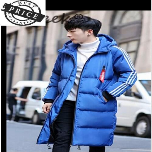 Plus Size Fashion Long Parka Hombre Winter Jacket Men Clothes 2021 Thick Warm Coat Hooded Casual Slim Overcoat Hiver D330