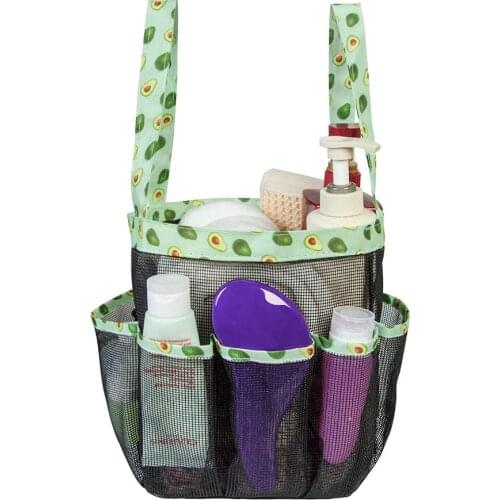 Mesh Shower Caddy tote for College Dorm Room Essentials, Hanging Portable Tote Bag Toiletry for Bathroom Accessories