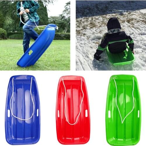 Snow Sled Outdoor Luge Grass Skiing Board Downhill Skating Toboggan Sledding Games Supplies