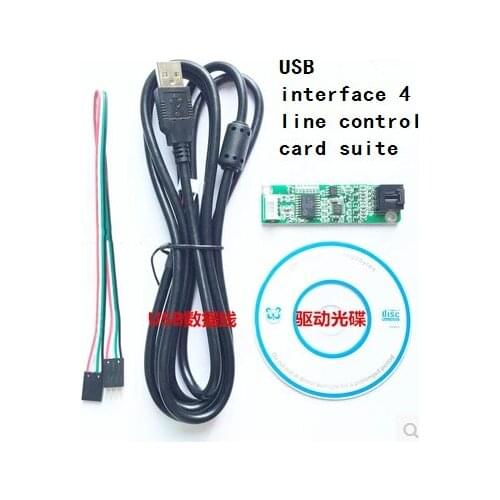 USB interface 4 line control card suite for 8 8.4 10.4 12.1 15 17 19 22 inch touch panel