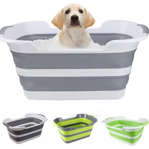 2021 New Folding Pet Bath Tub For Dog Cat Shower Bathtub Portable Non-Slip Safety Security Medium Small Pets Bathing Pool