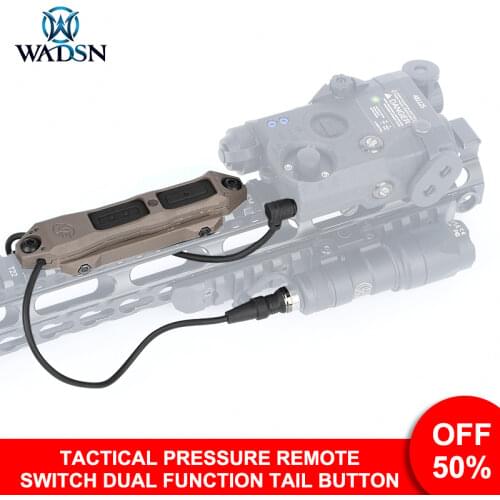 Wadsn Airsoft Flashlight Dual Control Switch 2.5/3.5mm for Sotac Hunting Softair Pressure Switch Mount Weapon Light Accessories
