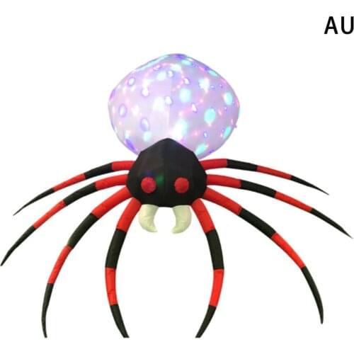 Funny Spider Halloween Decorations Inflatables Toys Home And Party LED Lights Built-in Ghost Festival Scary Model