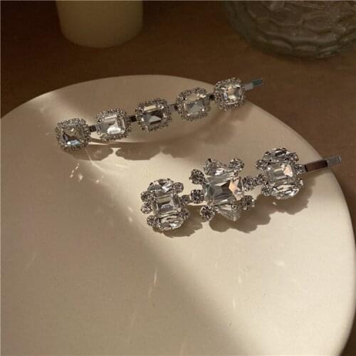 Vintage Retro rhinestone crystal hairclips hairgrips barrettes hair pins clips accessories