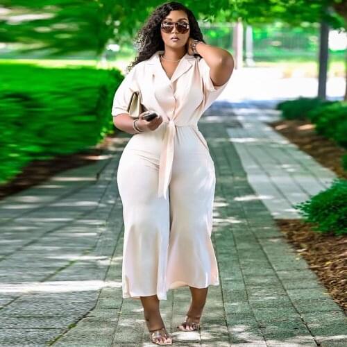 Office Lady Business Work Two Piece Suit Formal Tracksuit Notched Short Sleeve Blouse Top & Ruffles Wide Leg Trouser Co-ord Set
