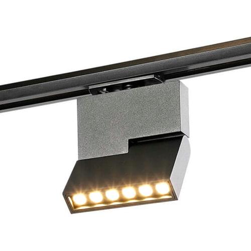 12W Dimmable LED Spot Light 2 Wires LED Track Lighting AC85V-265V LED Ceiling Lamp for Home Clothing Shoes Shop Stores